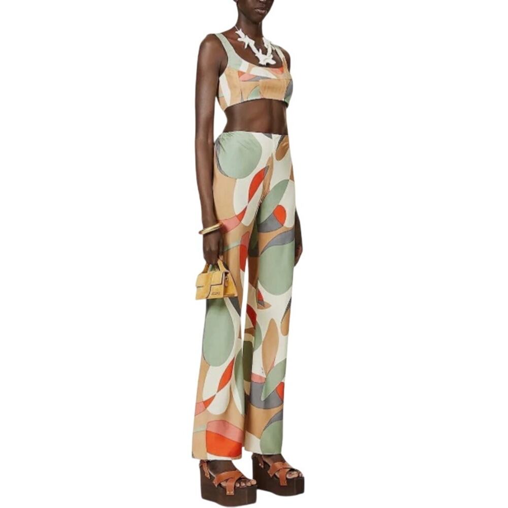 Cult Gaia Kersti Wide-Leg High-Rise Woven Trousers